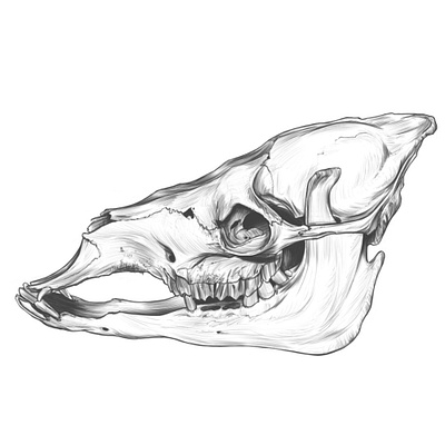 Camelus SKULL Drawing. anatomy anatomy drawing camel drawing camel sketch camel skull drawing illustration rodriguez ars sketch