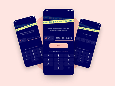 2 Factor Authentication Sign In 2 factor authentication dailyui mobile sign in sign in ui ux
