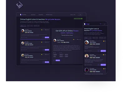 Listing Teacher page UI interface list page listing page mobile design mobile listing product product design ui ux