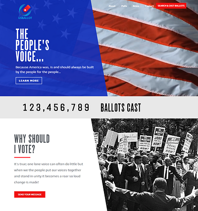 US Ballot | Website design devtarik poll poll website web wordpress website