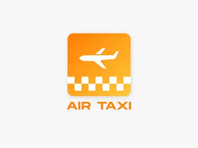 DailyUI -005 App Icon Design (Air Taxi) airplane airtaxi app dailyui favicons graphic design icons logo taxi ui warm colour
