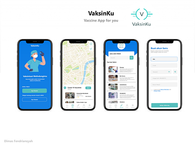 My Design for Covid Vaccine App ui