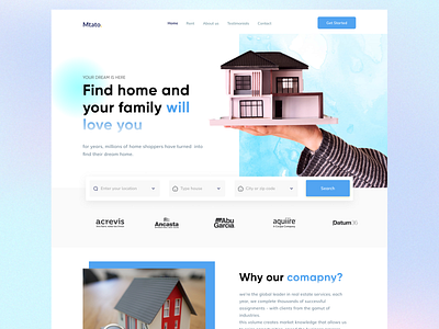 Real estate landing page UI design apertment hero home page home rent landing landing page landingpage minimalistic pixel navy agency real estate real estate agency real estate agent rental website ui design uiux user interface design ux design web ui webdesign website