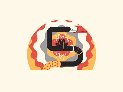 5 - High five 36daysoftype 08 36daysoftype 5 5 bro five friends give me five hand hello high five illustration slap thierry fousse