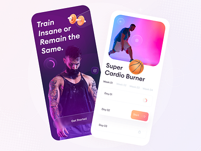 Workout app concept 🏋️ app design daily workout design exercise app fitness app fitness ui gym app inspiration ios app minimal app minimal ui trendy app trendy ui ui ui design uidesign uiux workout workout app