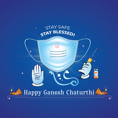 Happy Ganesh Chaturthi graphic graphic design illustration