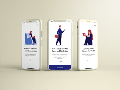Art Museum _ Get Started app branding design graphic design icon illustration logo ui ux vector