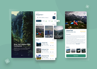 Travel Service App Design app branding clean design hero mobileappesign travelapp ui user interface