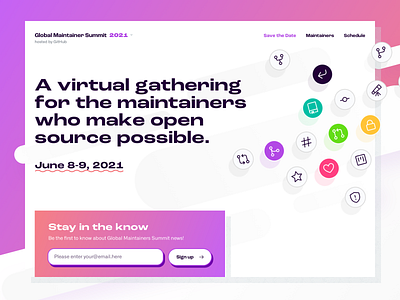 Global Maintainer Summit codegram design github ui ui design user interface