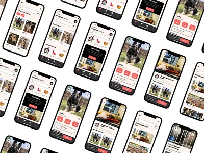 Pet Adoption App app branding case study dailyui design graphic design ios pet pet adoption pet app ui ui design ux ux case study