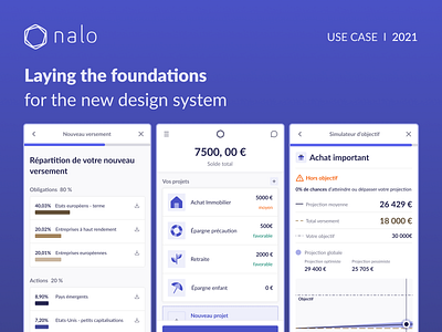 Nalo - Use Case design system etf fintech forecast