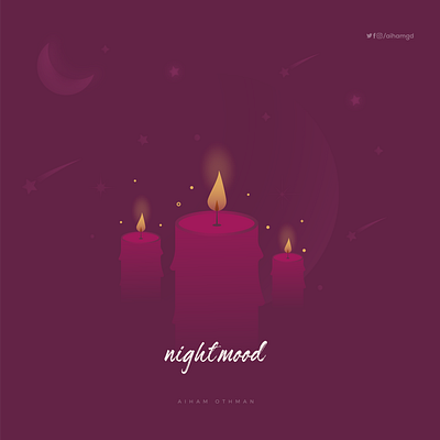 Night Mood Vectoart branding design graphic design icon illustator illustration illustrator ui vector