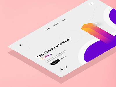 clr. - Addon for Creative tools ! colors design illustration intro landingpage minimal ui