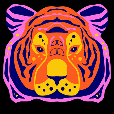 Tiger 🐅 branding design graphic design icon illustration logo vector