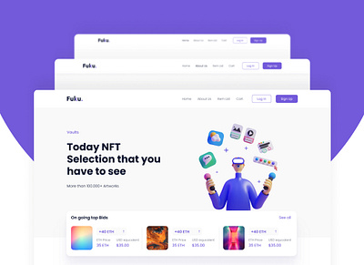 NFT Marketplace UI Design 3d graphic design nft marketplace ui ui design ui inspirations web app