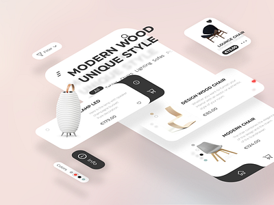 Furniture mobile app design