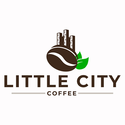 Little City Coffee Logo 3d animation applogo branding design graphic design icon illustration logo motion graphics photoshop typography ui vector