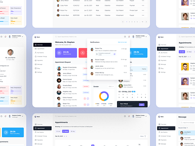 Doct - Doctor’s Directory Web App Ui Kit booking dashboard dashboard dashboard ui free ui resource landing page resource travel dashboard ui ui resource uihut web app web ui