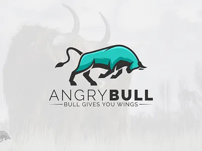 Minimal Bull logo in Angry style angry bull branding bull bull logo design graphic design icon logo design medical logo modern minimalist