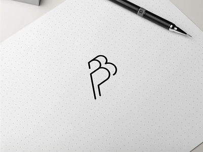 BP MONOGRAM CONCEPT LOGO app branding design icon illustration logo typography vector