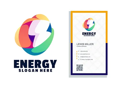 Energy color logo branding design energy graphic icon illustration logo typography ui ux vector