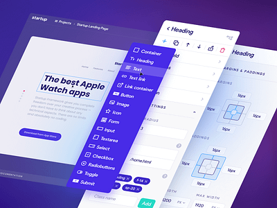 Startup Builder Editor editor startup ui ux