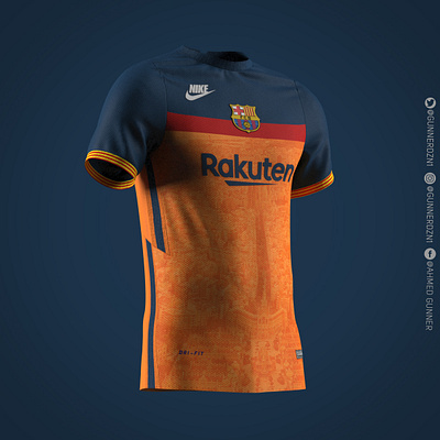 FCB Barcelona concept kit | Nike 3d barcelona branding design fashion graphic design illustration nike soccerkit