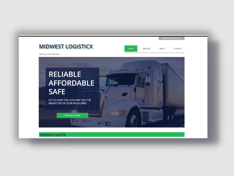 Example of Freight Broker Website
