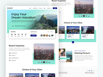 Travyard - Tour & Travels design design app homepage tour and travels travels webdesign ui ui design