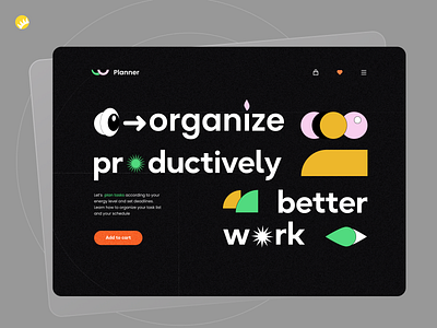 Personal work-efficiency app app design efficiency hero indidual managment monitor organize personal plan planner productivity schedule tool track tracking ui ux web work