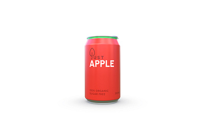 Organic Juice Soda Can can mockup soda