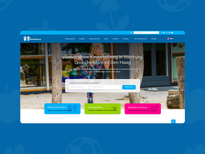 Vlietkinderen Homepage branding design ui ux website