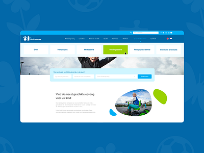 Vlietkinderen website branding design flat ui ux website