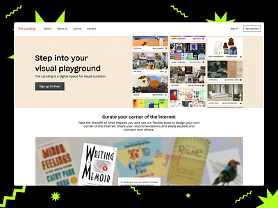 The Landing - Updated Landing Page 😳✨ creative homepage landing inspo landing page moodboard the landing web web design web page web site webpage website