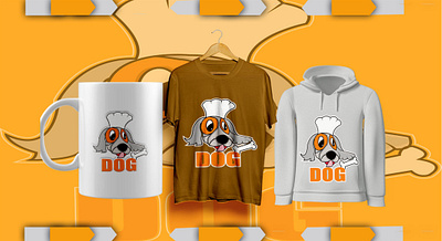 Dog mascot t shirt design apparel art brand t shirt clothes design dog dogy graphics illustration logo mascot print t shirts template typography vector vintage