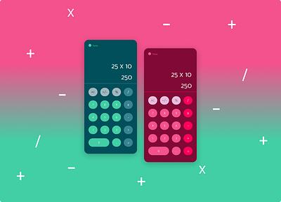 Calculator - #DailyUIChallenge #Day004 app branding calculator design graphic design icon illustration ios logo mockup typography ui ux vector