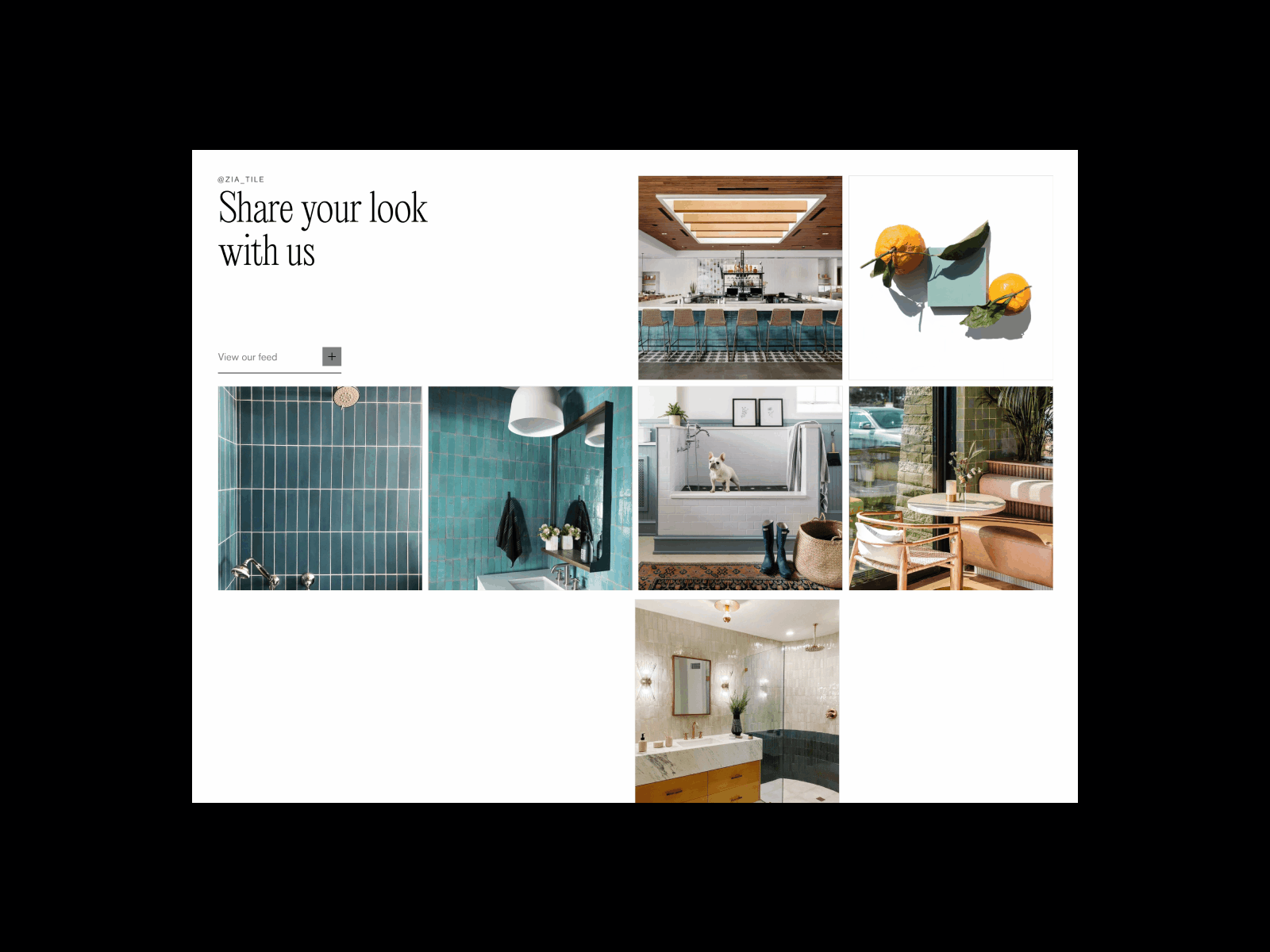 ZIA Tile® - 06 clean design interface landing layout minimal template typography ui ux web design website