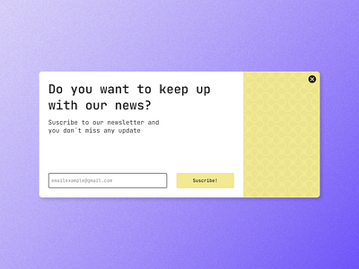 Daily UI #26 - Suscribe dailyui dailyui026 design suscribe ui uidesign userinterface