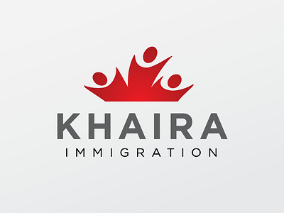 Khaira logo maple leaf movement people red sans serif