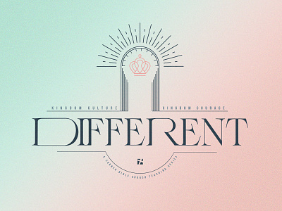 Different - Church Series church graphics color cool type lettering pastel