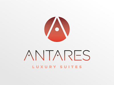 Antares a antares dot logo minimal orange