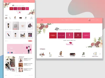 Naiyoree - ecommerce website design design icon illustration typography ui ux vector website