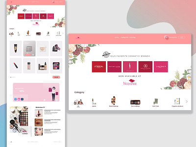 Naiyoree - ecommerce website design design icon illustration typography ui ux vector website