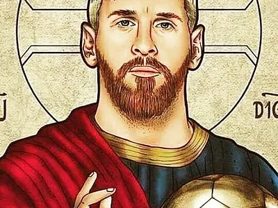 World's famous Football Player 3d graphic design