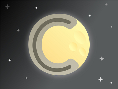 Letter C + Moon + Stars branding design icon illustration logo logo design vector