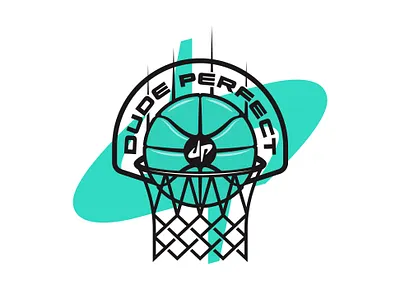 DUDE PERFECT // Apparel apparel basketball bold branding clean dude perfect illustration logo merch merchandise modern shirt sport sports vanguard youth youtube