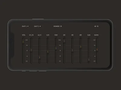 ⚪️controller equalizer mobile app concept controller editor equalizer guitar mobile modern music shade ui ux
