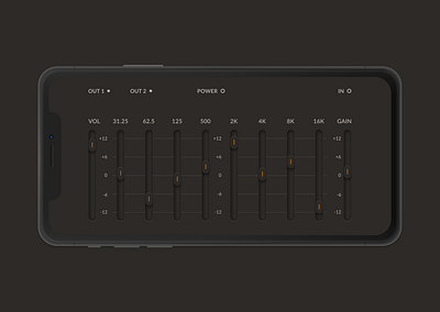 ⚪️controller equalizer mobile app concept controller editor equalizer guitar mobile modern music shade ui ux