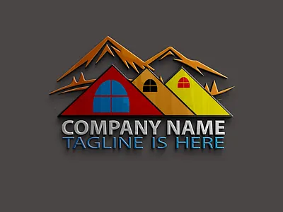 mountain logo brochure business card flyer graphic design logo photoshop editng