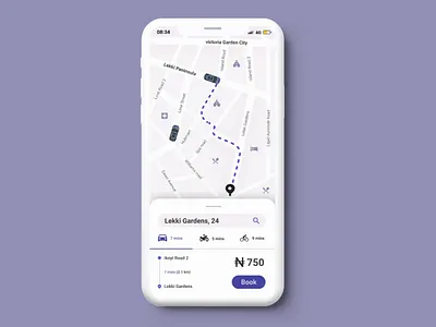 A location tracker for a private taxi company. Daily UI day 20.